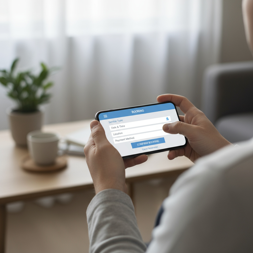 Buchung per Smartphone